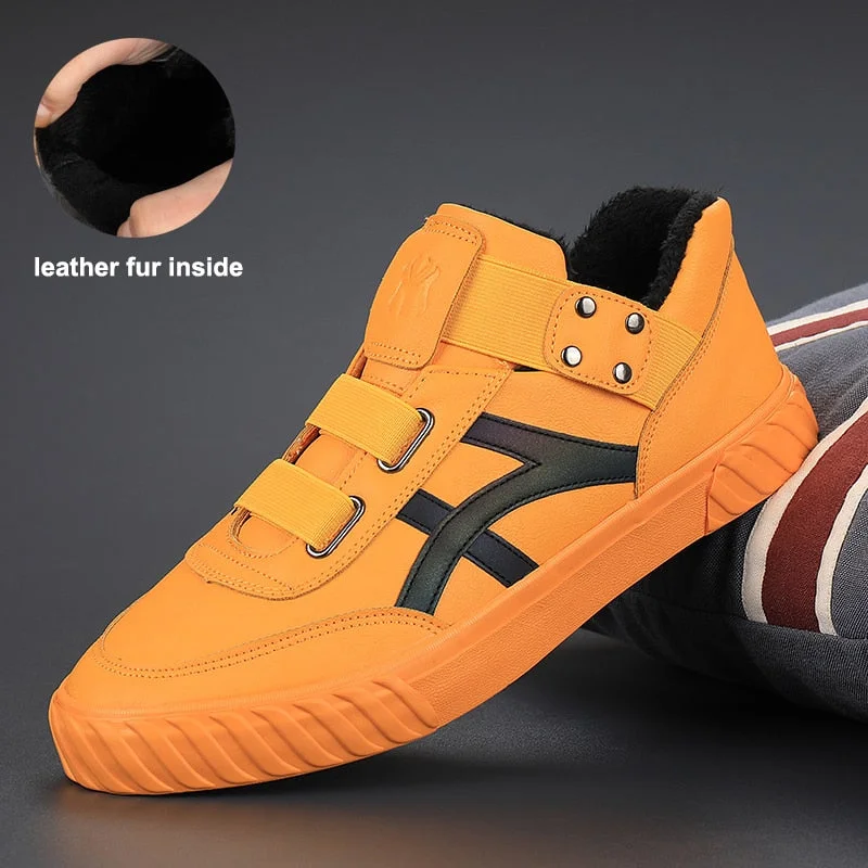 2020 Spring New High Top Men's Vulcanize Shoes Slip On Male Flat Shoes British Fashion Sneakers Men Loafers Leisure Shoes