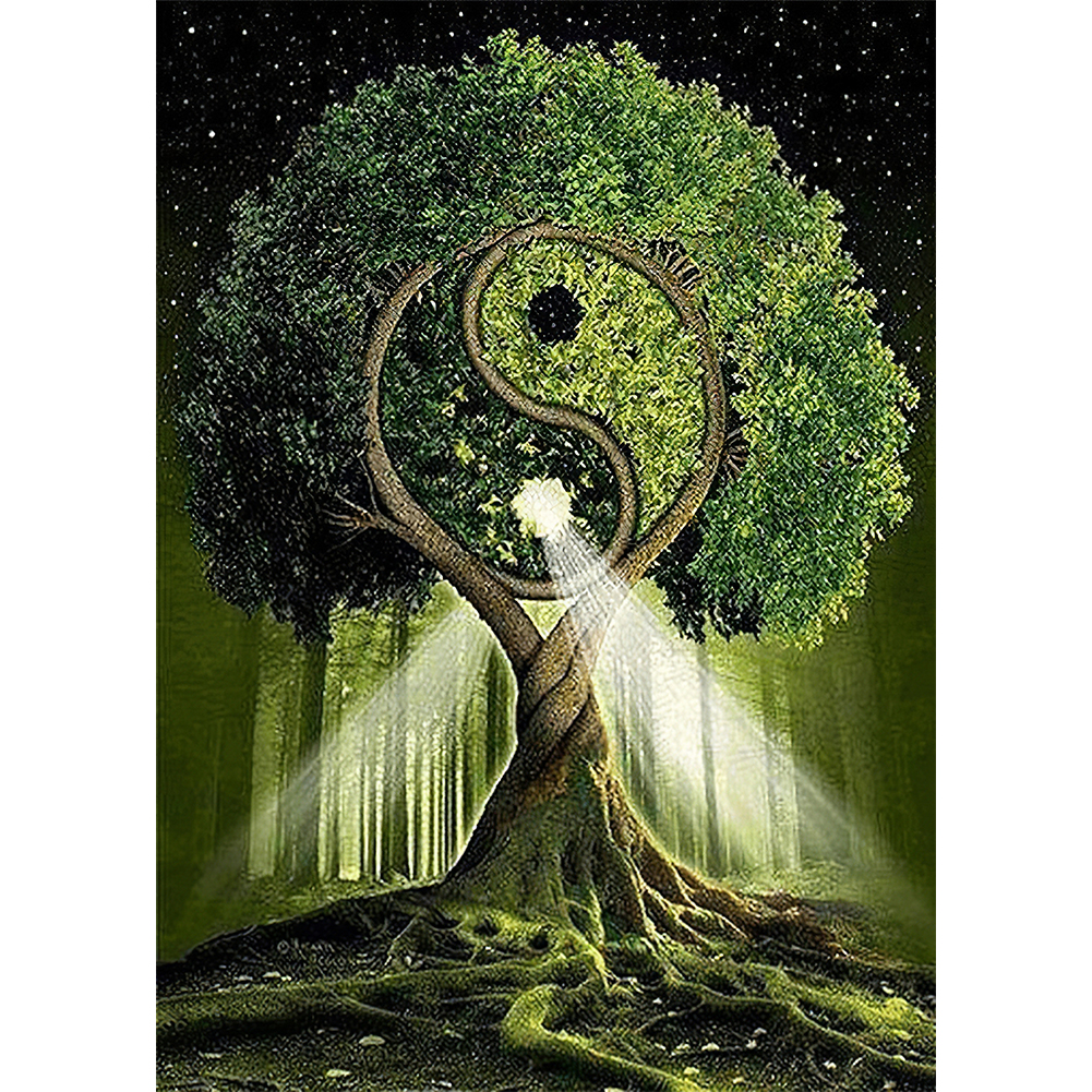 

(Multi-Size) Gossip Tree Of Life - Round/Square Drill Diamond Painting 30*40CM/40*50CM, Round diamond 40*50cm, 501 Original