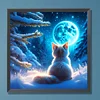 Diamond Painting-DIY Full Round Drill Star Cat