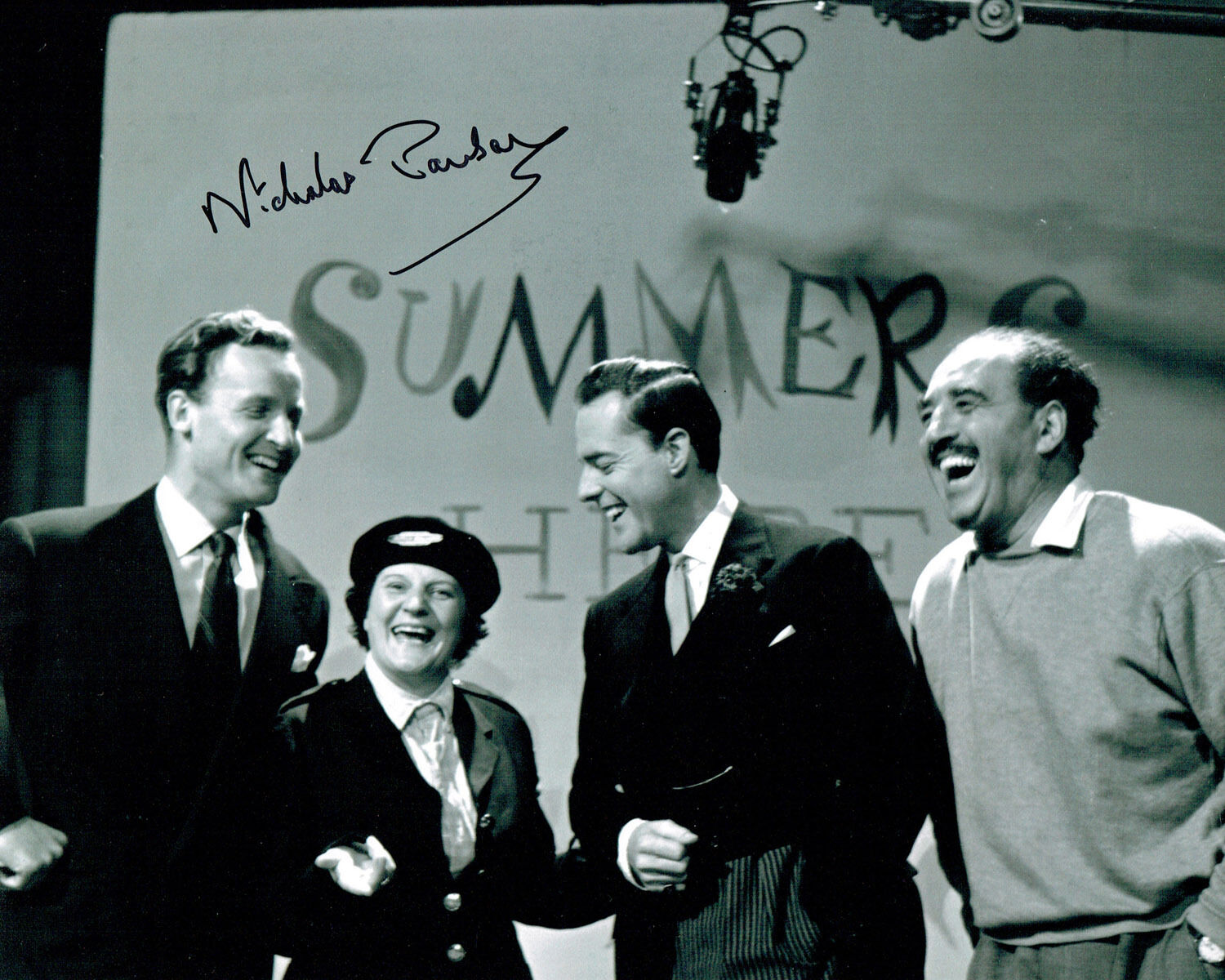 Nicholas PARSONS Sale of the Century TV SIGNED 10x8 Photo Poster painting AFTAL Autograph COA