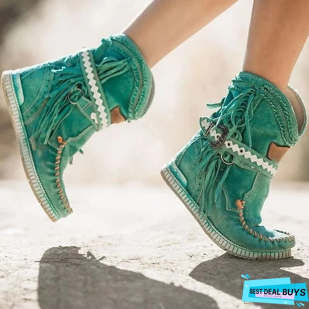 New Style Tassels Ankle Boots