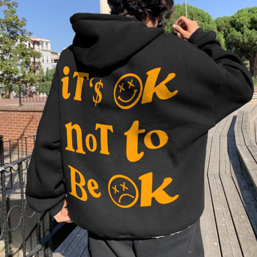"IT'S OK NOT TO BE OK" Hoodie-barclient