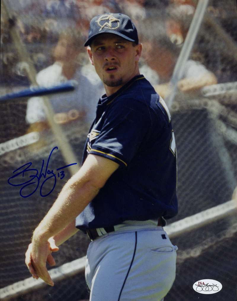 Billy Wagner 1999 Jsa Sticker Signed Original Image 1/1 8x10 Photo Poster painting Autograph