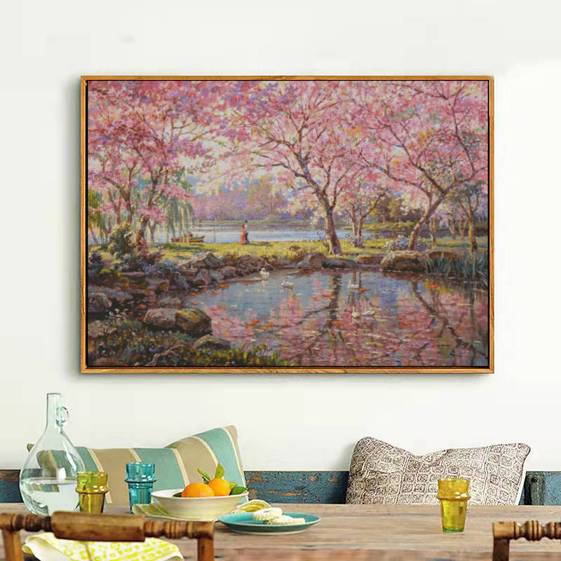 [JJ1924 Sakura Lake] Painting Fairy Cross Stitch