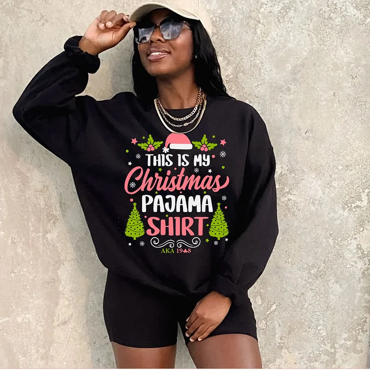 AKA christmas crew neck sweatshirt