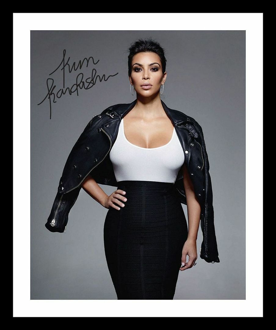Kim Kardashian Autograph Signed & Framed Photo Poster painting 4