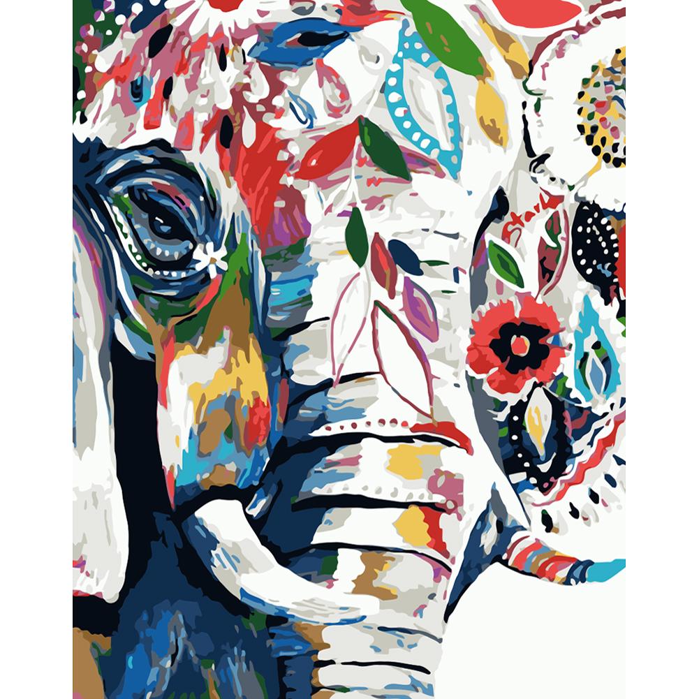 

40x50cm - Paint By Numbers Color Elephant, 501 Original