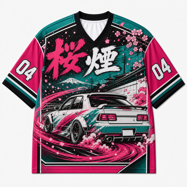 Techwear JDM Racing E04 SINGLE V1 Short Sleeve Jersey