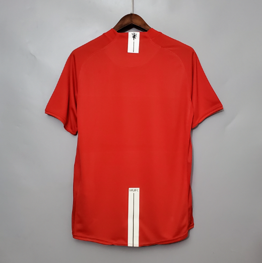 Retro 07/08 Manchester United Champions League version home Football T-Shirt