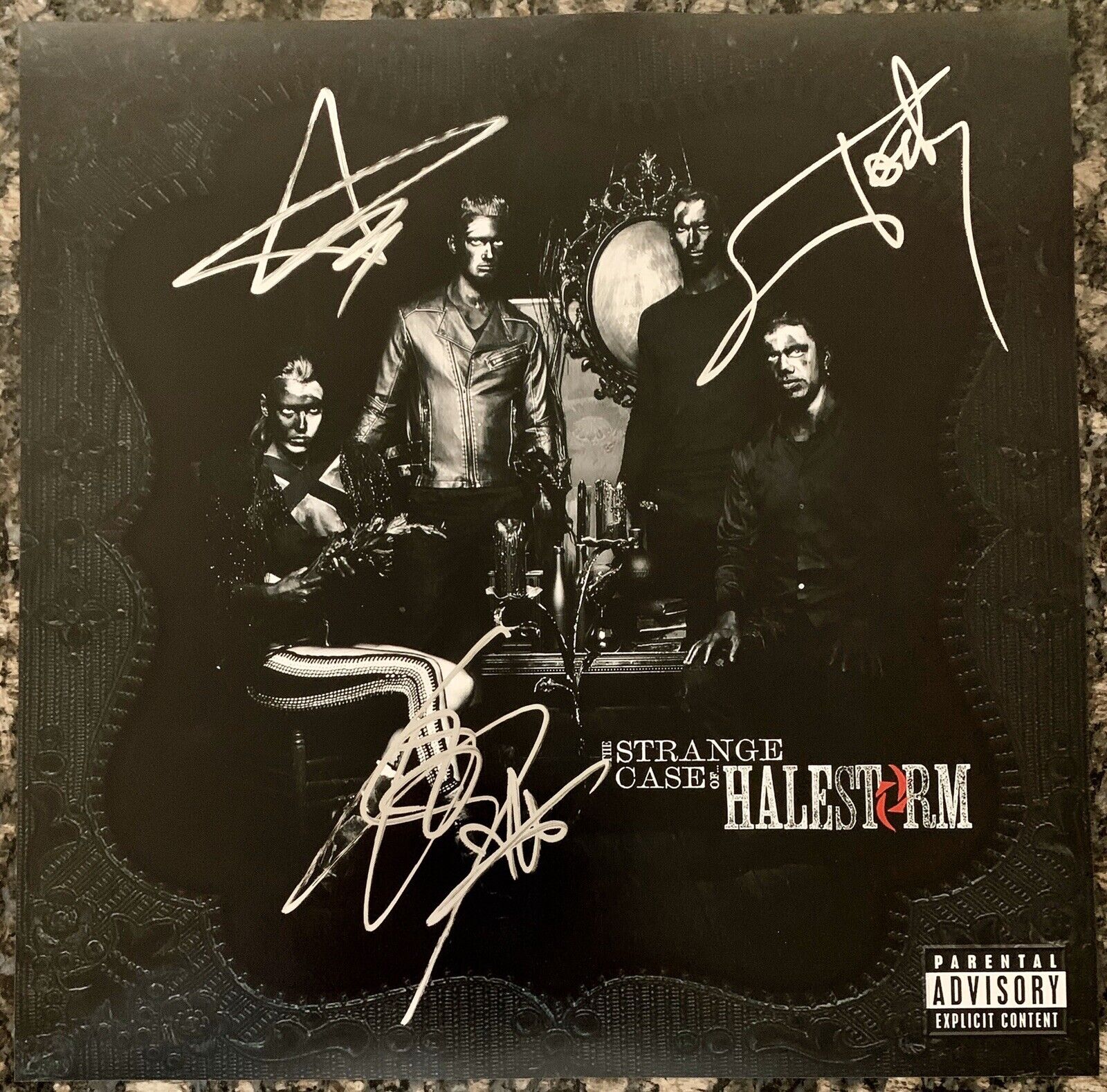 LZZY HALE Signed 12x12 Album Photo Poster painting THE STRANGE CASE OF HALESTORM X3 Guaranteed
