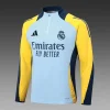 2024/2025 Real Madrid Half-Pull Training Suit Baby Blue Football Shirt 1:1 Thai Quality Set love fball