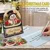 6Pcs DIY Pearl Diamond Painting Christmas Cards, 3D Greeting Card Craft Kits with Resin Pearls, Handmade Holiday Cards for Adults, Christmas Gifts & Decorations