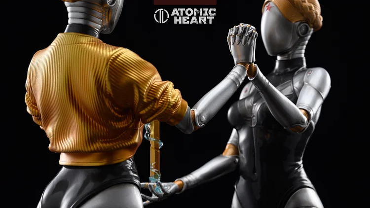 Atomic Heart Twins Figure Atomic Heart Robot Figurine Atomic Heart