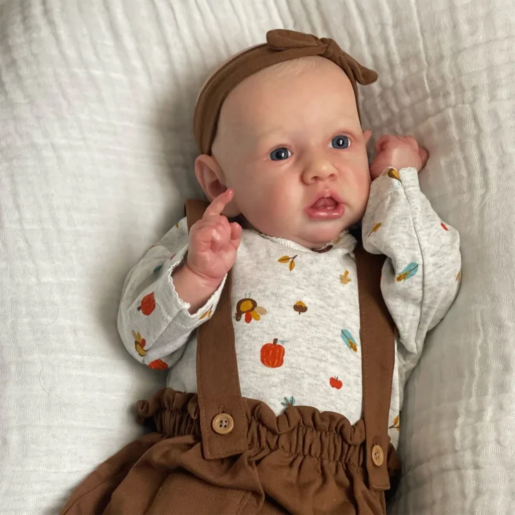 [New] 20" Lifelike Reborn Girl Baby Doll Named Cliava with Painted Hair：Realistic Reborn Baby Dolls By Rsgdolls®