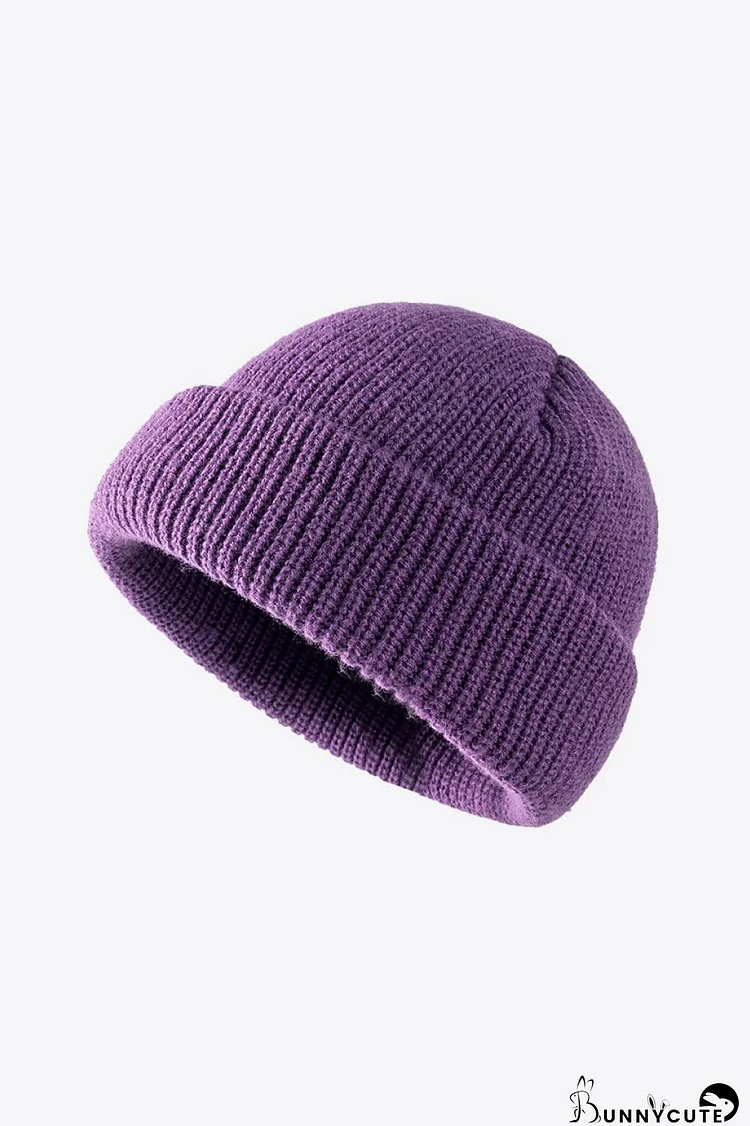 Calling For Winter Rib-Knit Beanie