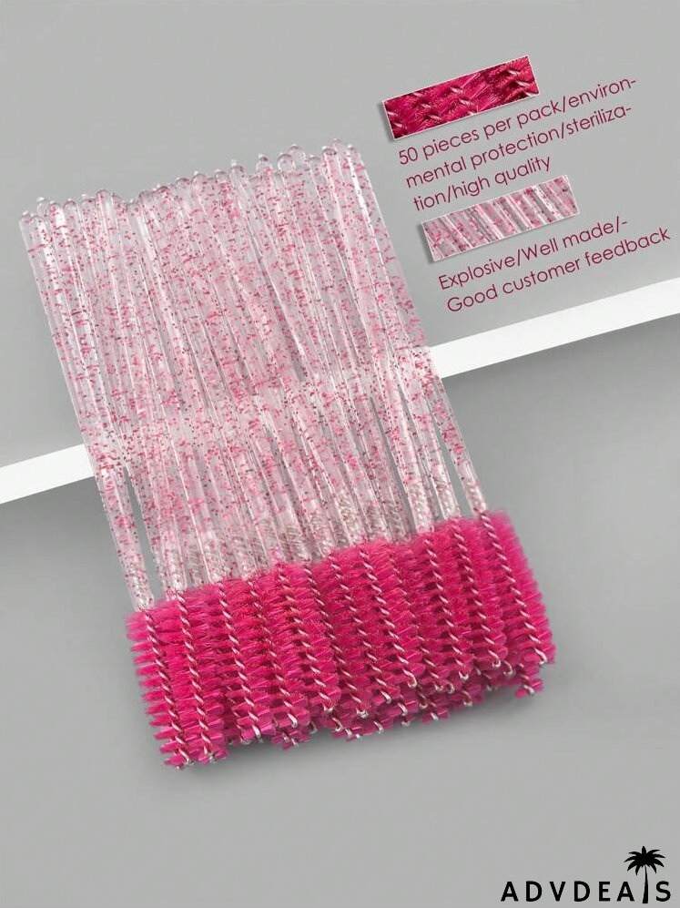50pcs Silica Gel Eyelash Brush