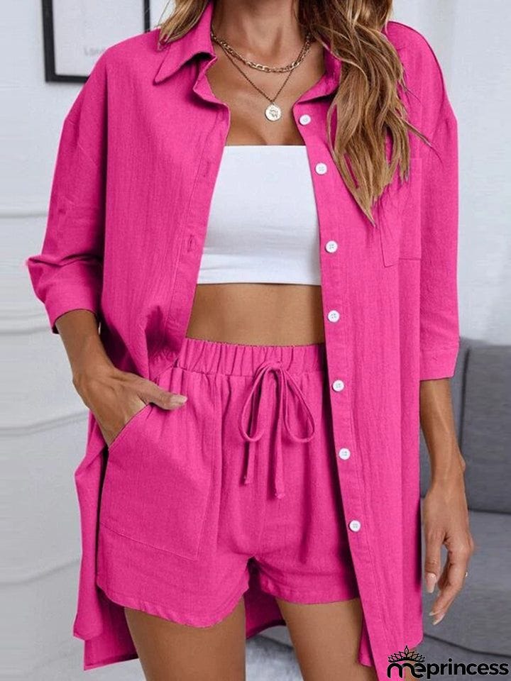 Longline Shirt and Shorts Set