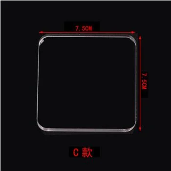 Transparency Acrylic Block for DIY Transparent Seal Stamp Block for DIY Scrapbooking Clear Photo Album Decorative Tool