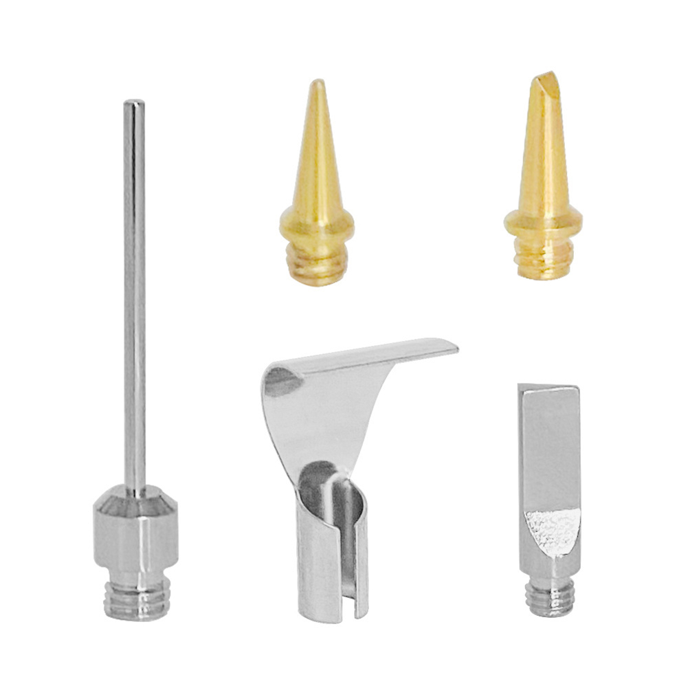 

5pcs Soldering Iron Tip Kit for HS-1115K Butane Gas Copper+Iron Gas Welding, 501 Original