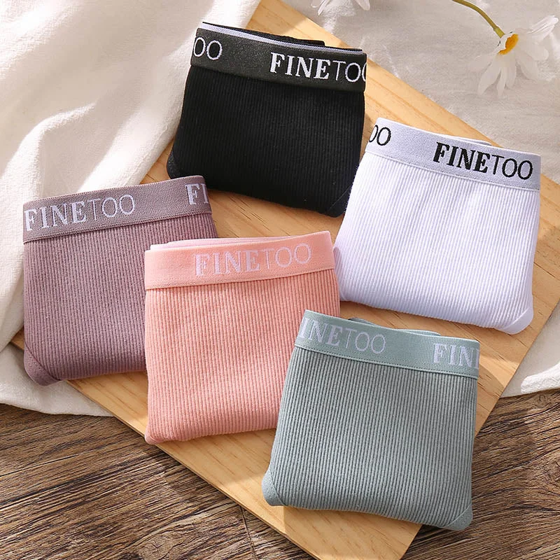 Cotton Panties Women Underwear Sexy G-String Lingerie Female Thong Underpants Briefs Finetoo Brand Intimates T-back Girls Pantys