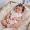 20" Lifelike Brown Hair Cloth Body Reborn Girl Toddler Babies Doll Opened Eyes Clizian - RBBI-Myrebornbabydoll&reg; Myrebornbabydoll&reg;