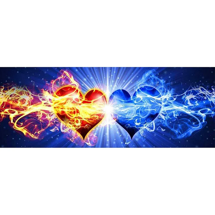 Love - Full Round Drill Diamond Painting - 80x30cm(Canvas)
