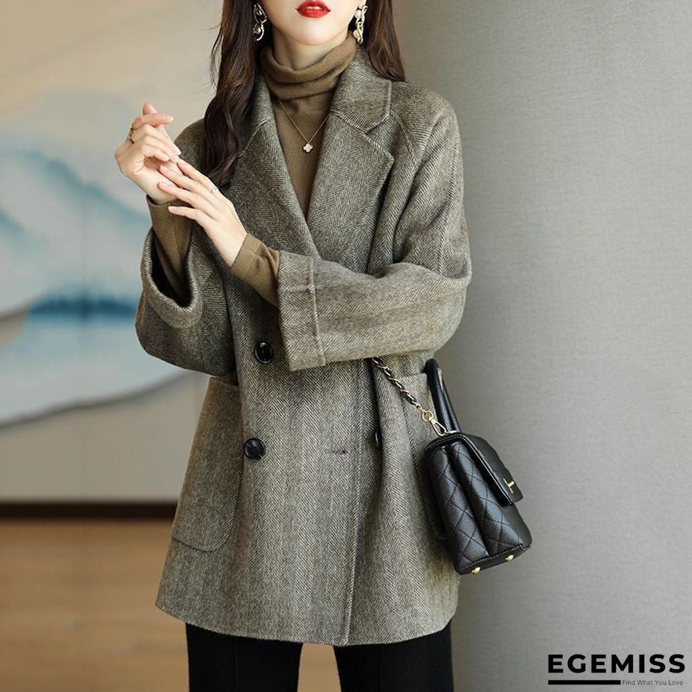 Autumn and Winter Fashion Leisure Thin and Versatile Wool Coat | EGEMISS