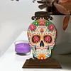 Skull DIY Diamond Art Painting Kits of Candle Holder for Home Decor Gift