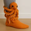 Unisex Funny 3D Marine Animals Hug Pattern Knit Cozy Socks For Christmas Gift