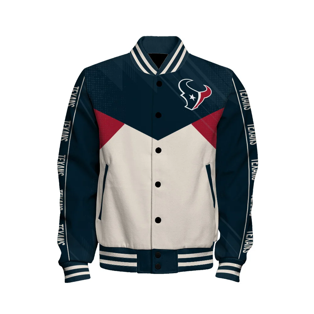 Houston Texans Football Team 2024 - 25 Personality, Outstanding Unisex Varsity Jacket
