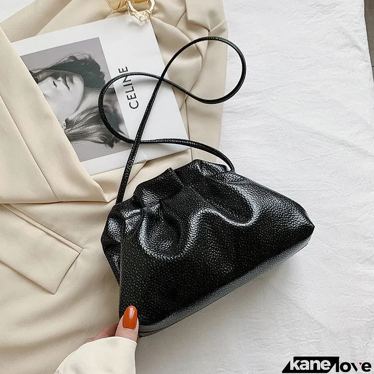 Metallic Pouch Clutch Bag