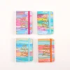 8PCS Inspiring Quote Colorful Cartoon Floral A7 Portable Writing Paper Notebooks Diary Meeting Stationery Gift