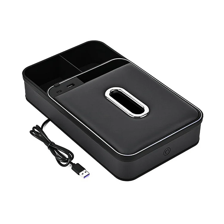 Armrest Storage Box with LED Ambient Lighting