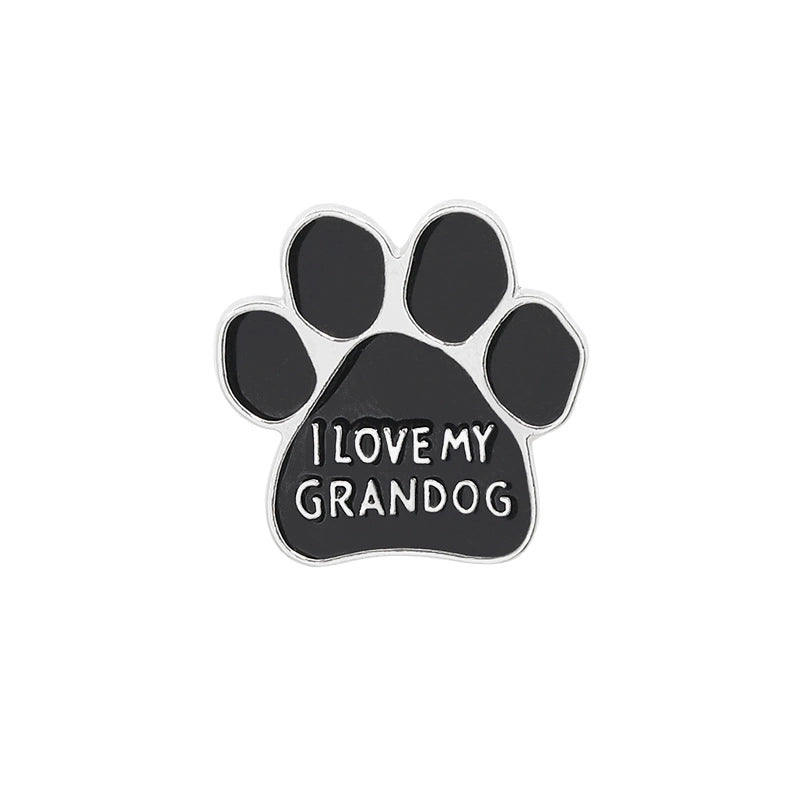 Cartoon Style Cute Classic Style Pin Cartoon Paw Print Alloy Stamping Stoving Varnish Plating Unisex Brooches Collar Pin