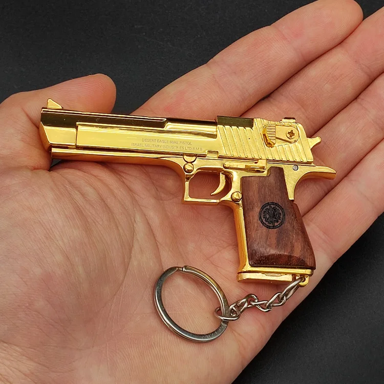 Limited Edition®️ Gold Desert Eagle Worlds` Best Fidget Toy - Collection Toy -1:3 Scale Pistol Keychain Toy