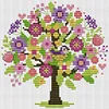 Four Seasons Tree-Spring-14CT Stamped Cross Stitch 18*18cm/7.09*7.09in tapestrymarket