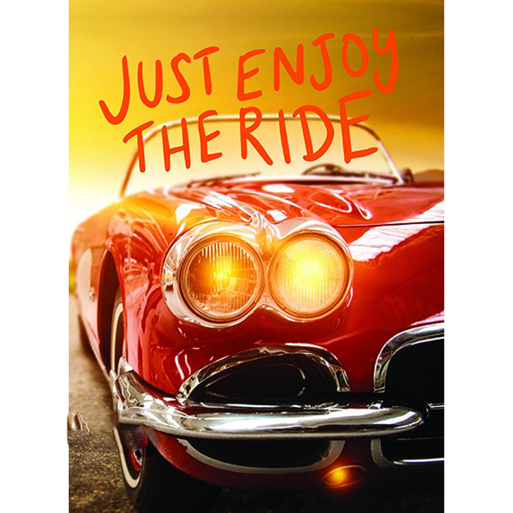 Red Car Poster 40*50CM(Canvas) Full Round Drill Diamond Painting gbfke