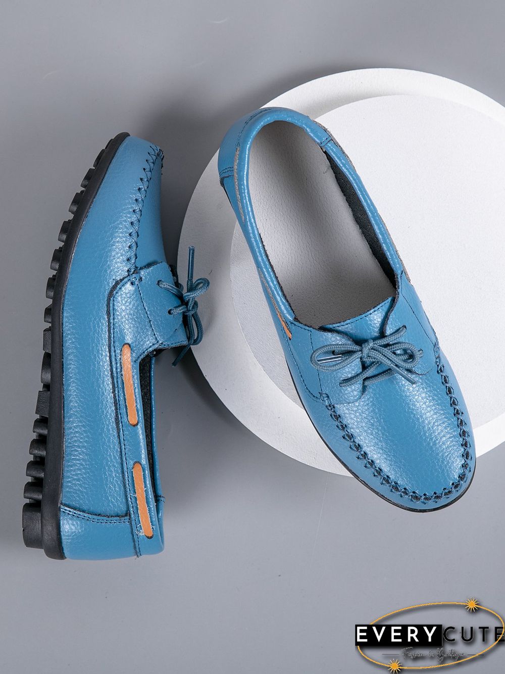 Retro Casual Simple Lace-up Flat Shoes