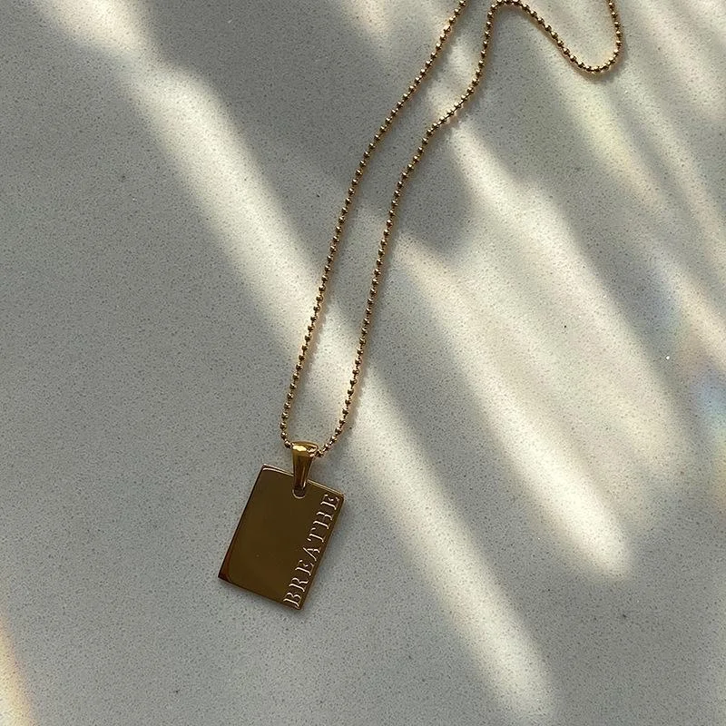 Letter necklace
