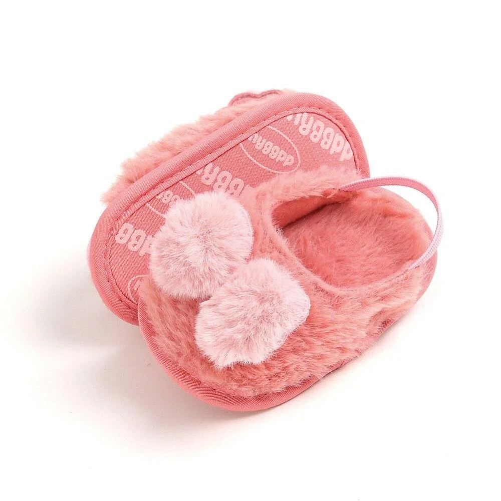 Baby Girls Cotton Shoes Retro Spring Autumn Toddlers Prewalkers Cotton Shoes Infant Soft Bottom First Walkers 0-18M