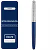 Jinhao 85 fountain pen silver scale azure metal brass pen body dark nib fountain pen