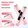 🔥🥰Tondeuse &eacute;lectrique &agrave; double t&ecirc;te pour bikini et corps
