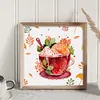 uk.everydayedeals (Limited Stock)9CT Full Stamped&nbsp;Cross Stitch - Teacup Juice (50*50CM)