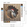 Diamond Painting-DIY Full Round Drill Woodpecker Baby(35x35cm)