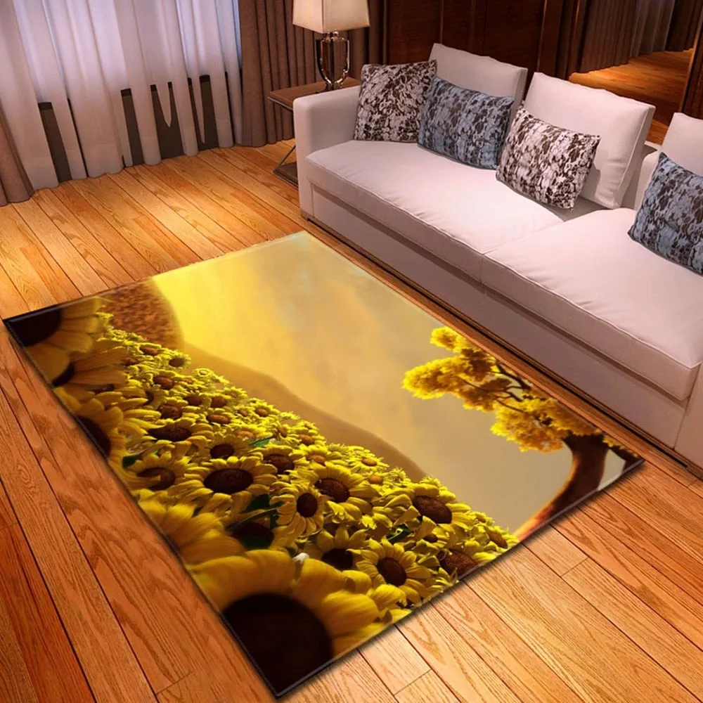 3D Ocean World Living Room Carpet Children Rug Kids Room Decoration Large Carpet Home Non-slip Hallway Bedroom Floor Bedside Mat