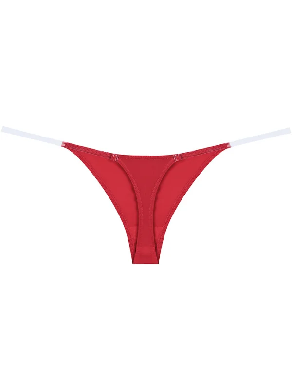 Women's Low Waist Invisible Transparent Ribbon Thong