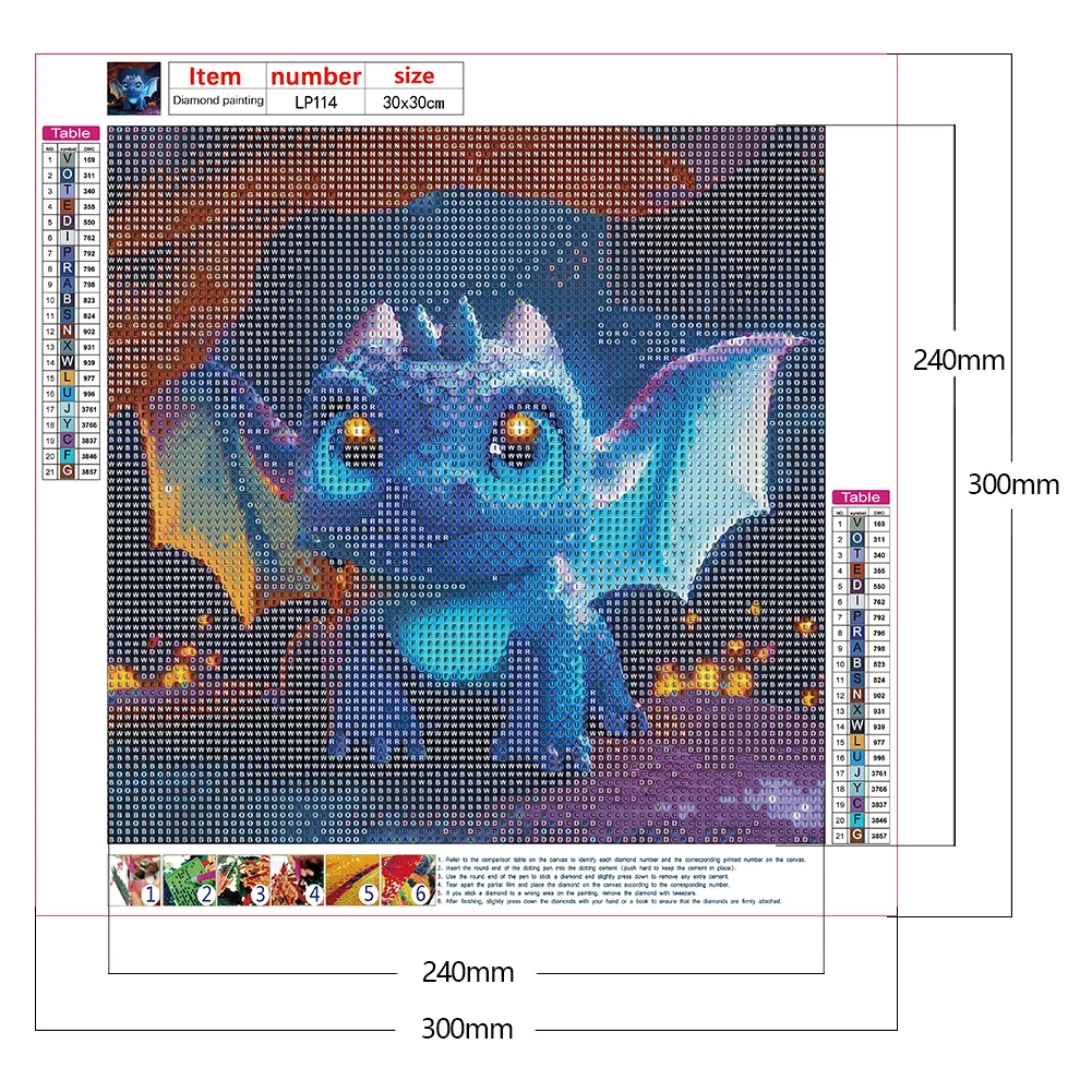 Diamond Painting - Full Round Drill - Pterosaur(Canvas|30*30cm)