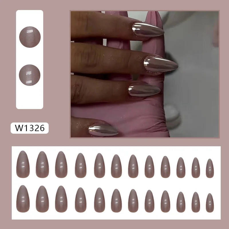 Churchf Churchf Aurora Almond A Hot Girl Flash Summer Burst Wear A Finished Nail Piece