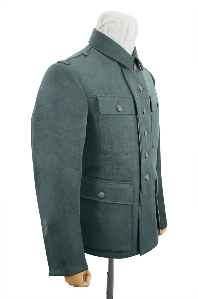   Wehrmacht German M1943 NCO Fieldgrey Gabardine Tunic Feldbluse German-Uniform