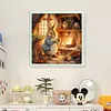 Retro Bunny-11CT/14CT Stamped Cross Stitch 40*40cm/15.75*15.75in tapestrymarket